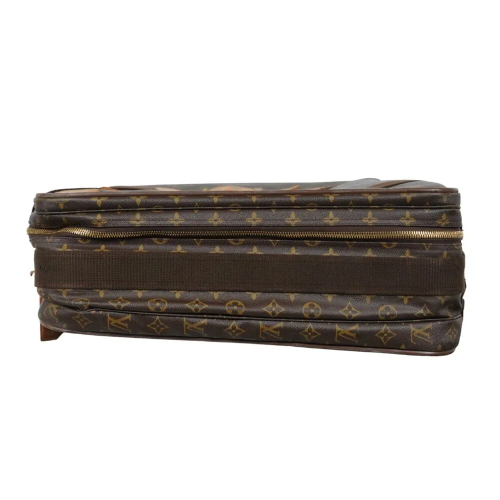 Louis Vuitton Satellite 65 Brown Monogram Suitcase Travel Luggage Trunks Suitcas